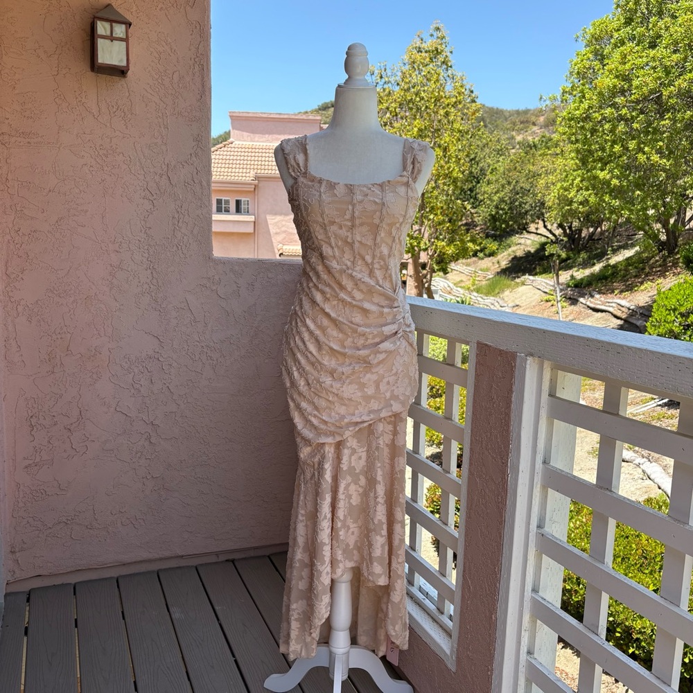 Micas Maxi Dress Gown Large Ruched Floral Romantic Feminine Fairy Cottagecore